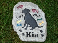 Memory stone for Kia the Labrador
