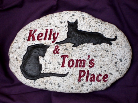 2 cats live here in great stone