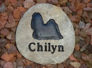 River rock memory stone for Chilyn