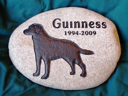 The memory of Guinness engraved in a River rock