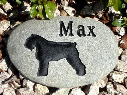 Stone in the garden for Max
